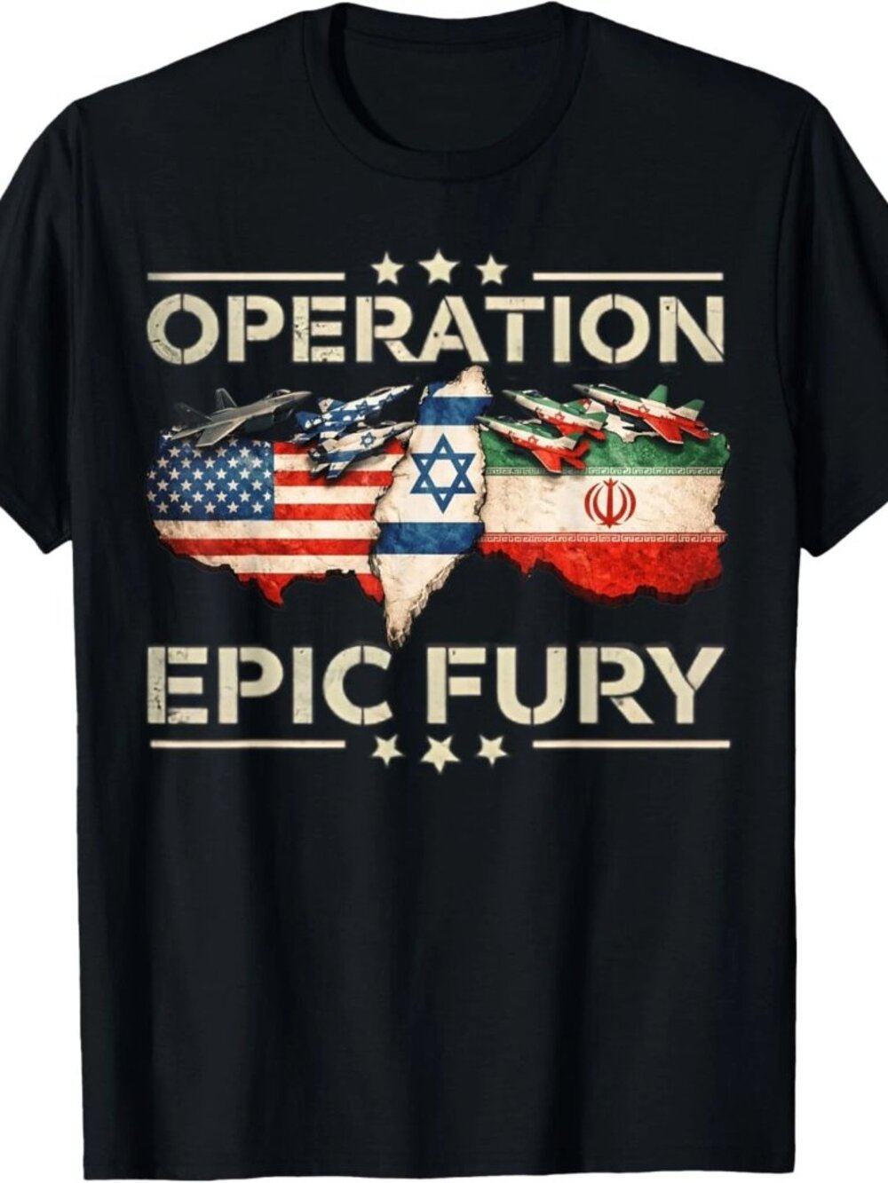 Operation Epic Fury Patriotic Adventure American Flag USA T-Shirt 247